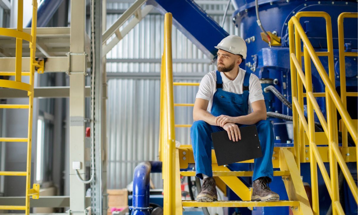 Production line with machine downtime